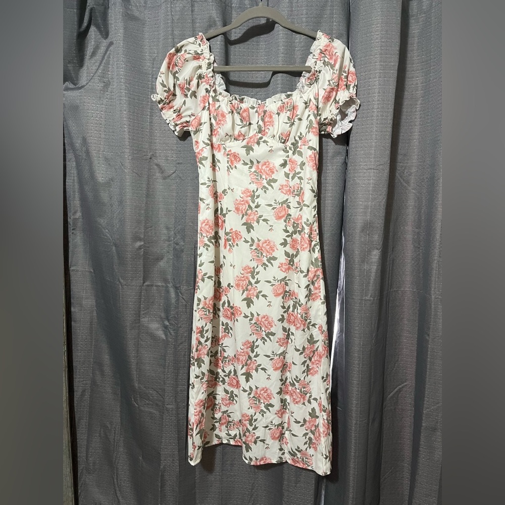 Pink lily dress